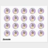 Halloween Soft Coated Wheaten Terrier Ronde Sticker (Vel)