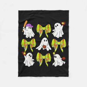 Halloween Softbal Geesten Softbal Dochter Meisjes Fleece Deken