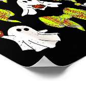 Halloween Softball Ghosts Softball Daughter Girls  Poster (Hoek)