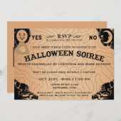 Halloween Soiree Spirit Board uitnodiging (Voorkant / Achterkant)