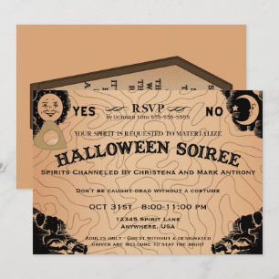 Halloween Soiree Spirit Board uitnodiging