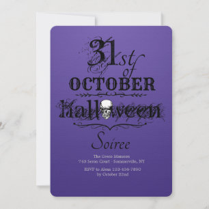 Halloween Soiree Uitnodiging