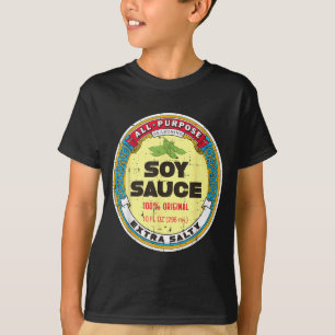Halloween Sojasaus Grappige Groepsvoedsel Kostuum T-shirt