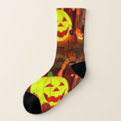 Halloween Soks voor Heren en Dames Sokken (Links - buitenkant)