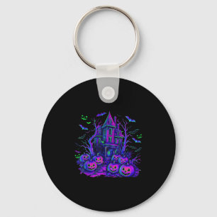 Halloween Soky Scene Retro Pompoen Y Seizoen Sleutelhanger