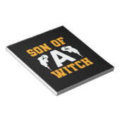 Halloween Son Of A Witch Birthday Notitieblok (Schuin)