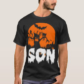 Halloween Son Scary 31 oktober cadeau T-shirt (Voorkant)