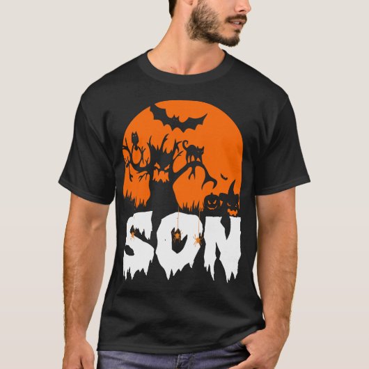 Halloween Son Scary 31 oktober cadeau T-shirt (Voorkant)
