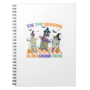 Halloween-sonografie Retro Tis The Season-echograf Notitieboek