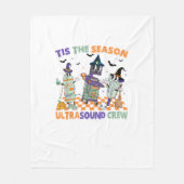 Halloween Sonography Retro Tis The Season Ultrasou Fleece Deken (Voorkant)