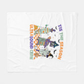 Halloween Sonography Retro Tis The Season Ultrasou Fleece Deken (Voorkant (Horizontaal))