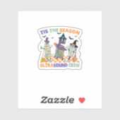 Halloween Sonography Retro Tis The Season Ultrasou Sticker (Vel)