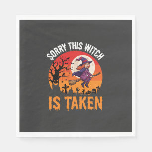 Halloween Sorry Deze Heks Is Bezeten Grafisch Servet