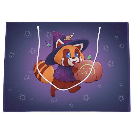 Halloween Space Panda Groot Cadeauzakje (Voorkant)