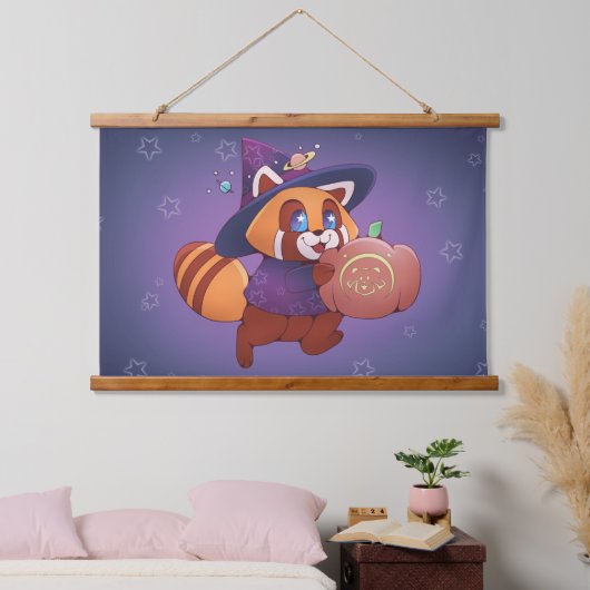 Halloween Space Panda Hangend Wandkleed (Slaapkamer)
