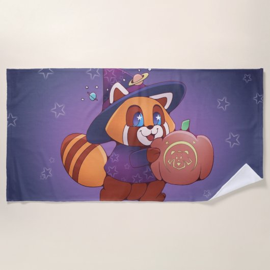 Halloween Space Panda Strandlaken (Voorkant)