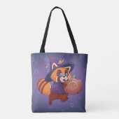 Halloween Space Panda Tote Bag (Achterkant)