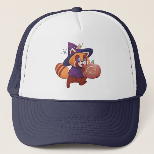 Halloween Space Panda Trucker Pet (Voorkant)