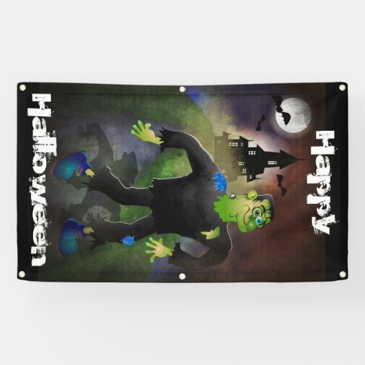 Halloween Spandoek (Horizontaal)