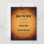 Halloween sparen de uitnodiging van de Datum met v (Voorkant)