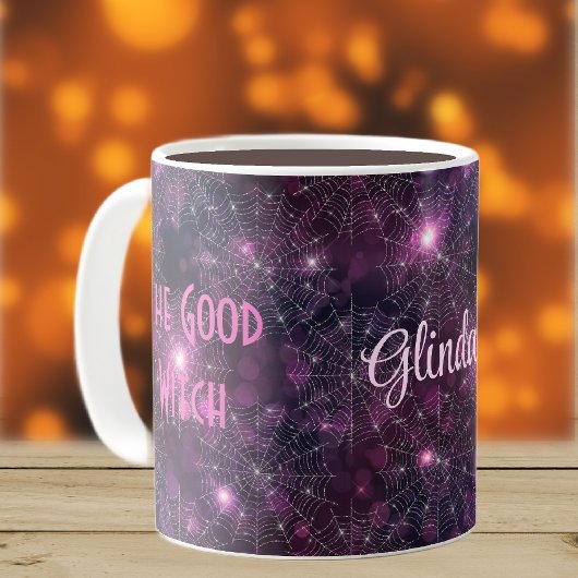 Halloween Sparkling Spider Webs 11oz Koffiemok