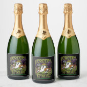 Halloween Sparkling Wijnetiket (Flessen)