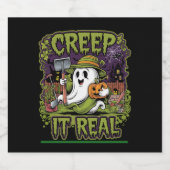 Halloween Sparkling Wijnetiket (Enkel label)