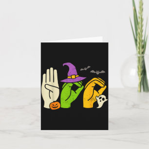 Halloween Speciaal Onderwijs Leraar Boe In Asl Boe Kaart