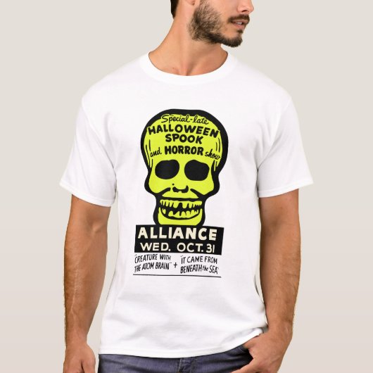 Halloween Special Late Spook en Horror Show. T-shirt (Voorkant)