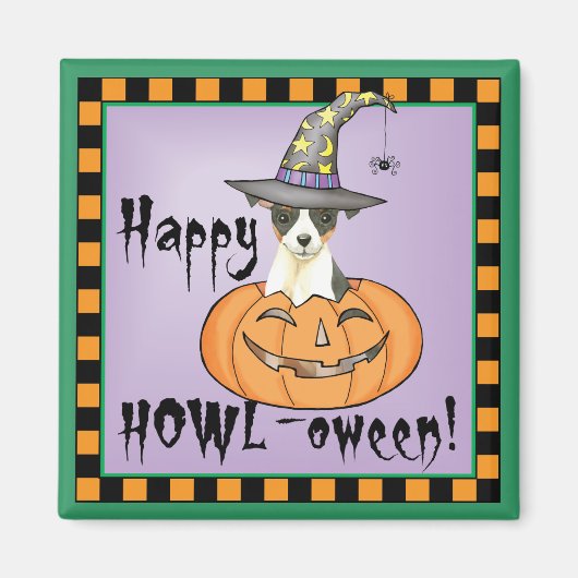 Halloween Speelgoed Fox Terrier Magnet (Voorkant)