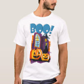 Halloween speelse pompoenen: Verward, verblind T-shirt (Voorkant)