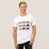 Halloween spel op T-shirt, gaming controller Shirt (Voorkant volledig)