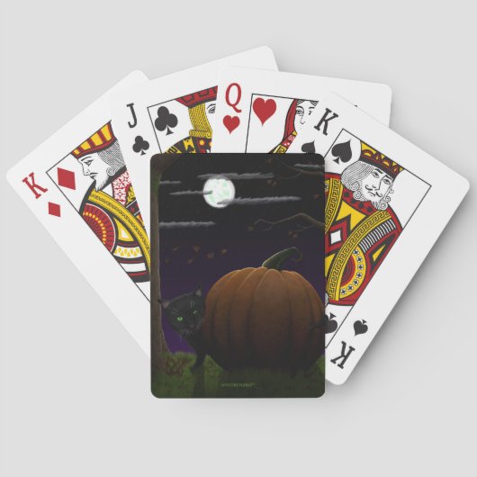 Halloween-spelkaarten Pokerkaarten (Achterkant)