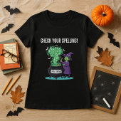 Halloween Spell-Checker Witch Funny Teacher T-shirt
