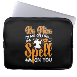 Halloween Spell op je verjaardag Laptop Sleeve
