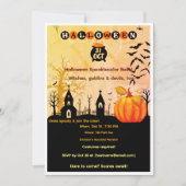 Halloween Spetterfeest Feestje Kaart (Voorkant)