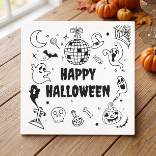 Halloween Spetterfeest Verkleed Kinderen Verjaarda Servet