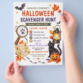 Halloween-speurtocht Gemeenschapsfolder Flyer (Hand)
