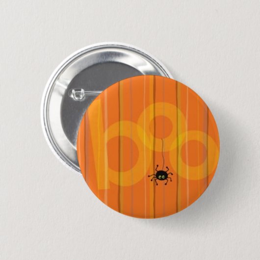 Halloween Spider Boo Button (Voorkant /achterkant)