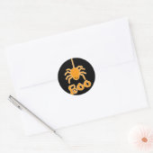 Halloween Spider Boo Ronde Sticker (Envelop)