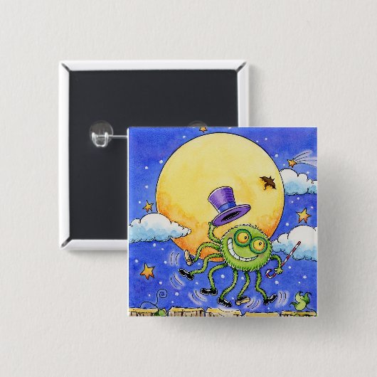 Halloween Spider Button (Voorkant /achterkant)