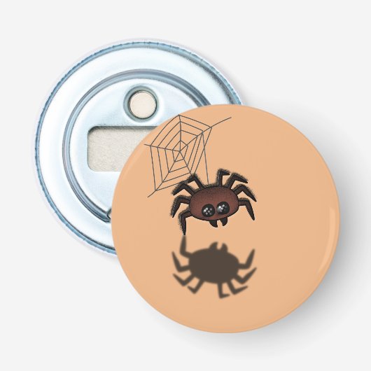Halloween Spider Button Flesopener (Voorkant)