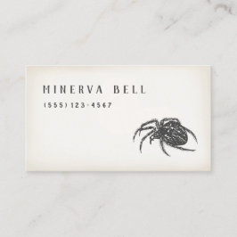 Halloween Spider Calling Card Contactkaartje