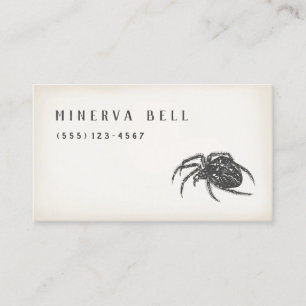 Halloween Spider Calling Card Contactkaartje