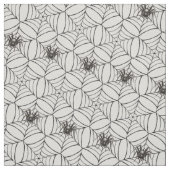 Halloween Spider Cobwebs Light Creepy Pattern Fun Stof (Swatch)