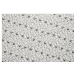 Halloween Spider Cobwebs Light Creepy Pattern Fun Stof