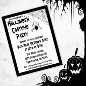Halloween Spider Costume Party Uitnodiging Briefkaart