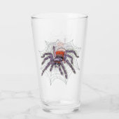 Halloween Spider Creepy Fun Glas (Achterkant)