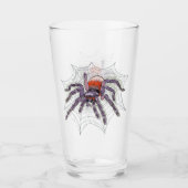Halloween Spider Creepy Fun Glas (Voorkant)