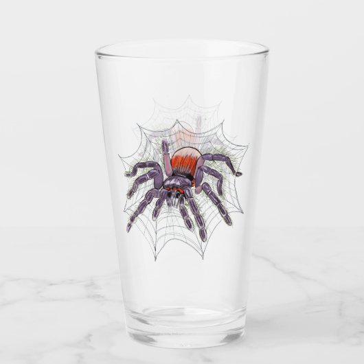 Halloween Spider Creepy Fun Glas (Voorkant)